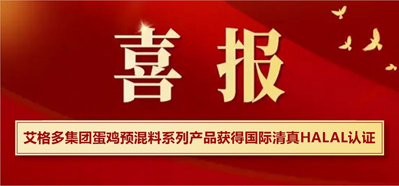 艾格多集團(tuán)蛋雞預(yù)混料系列產(chǎn)品獲得國(guó)際清真HALAL認(rèn)證，開(kāi)啟國(guó)際市場(chǎng)新篇章